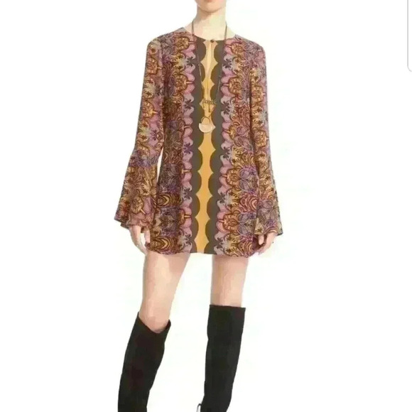 Free People Gold Multi 'Ossie Vibes Tunic - Picture 1 of 5
